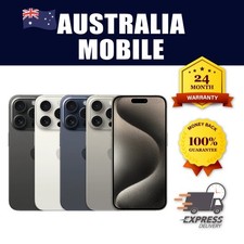 iPhone 15 Pro 128GB 256GB 512GB 1TB entsperrt AU Ware + 24 Monate Garantie