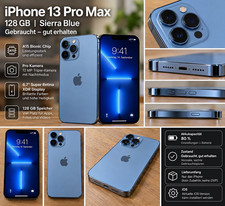 Apple iPhone 13 Pro Max 128 GB Blau 6,7 Zoll iOS A15 Bionic 12 MP Kamera