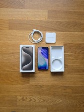Apple iPhone 15 Pro - 128GB - Titan Natur - 80% Kapazität (Ohne Simlock)