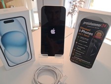 Apple iPhone 15  - 128GB - Blau (Ohne Simlock) + Rechnung