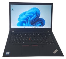 Lenovo ThinkPad T480s i5-8350U 8GB 256GB SSD Laptop black Win 11 Pro Touch