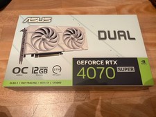 ASUS Dual GeForce RTX 4070 SUPER EVO White OC Edition 12GB GDDR6X Nvidia GPU