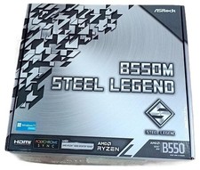 ASRock B550M Steel Legend AMD Ryzen 3000 (Soket AM4) B550 Micro ATX Mainboard